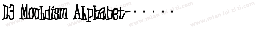 D3 Mouldism Alphabet字体转换
